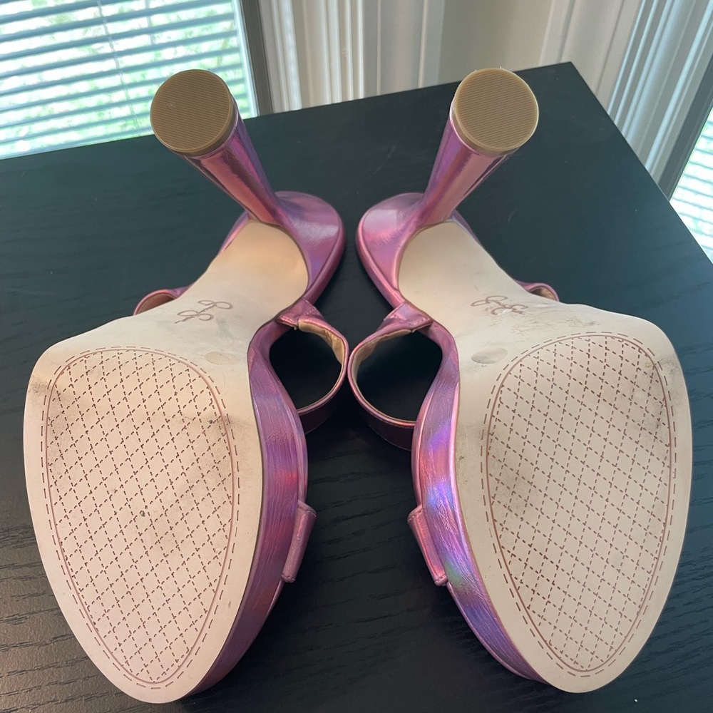 Jessica Simpson Pink Platform Strappy Heels/NWOT/no box - Picture 7 of 11